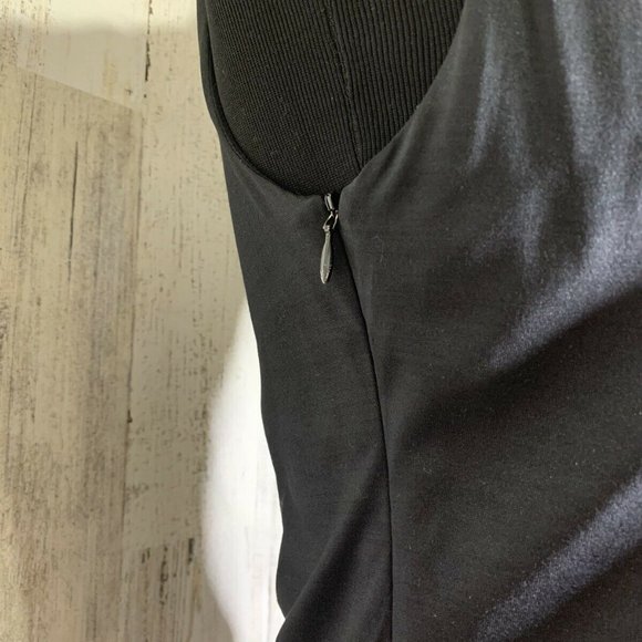 Christian Cota black gathered draped slim size 6 - Picture 4 of 7